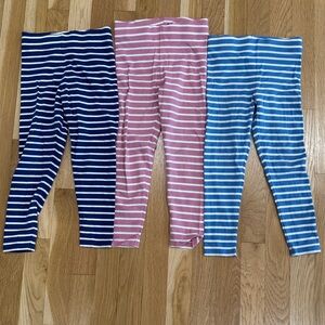 3 pairs of Mini Boden Striped Leggings